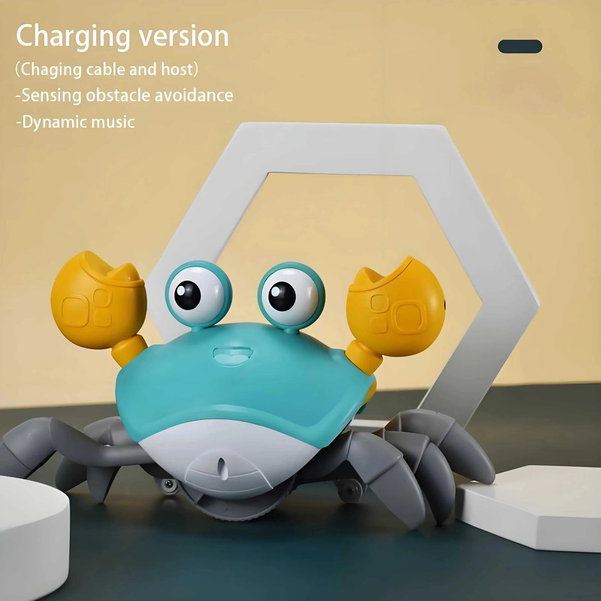 CrabbyDash Smart Escape Toy – The Musical, Moving Pet Kids Can’t Catch